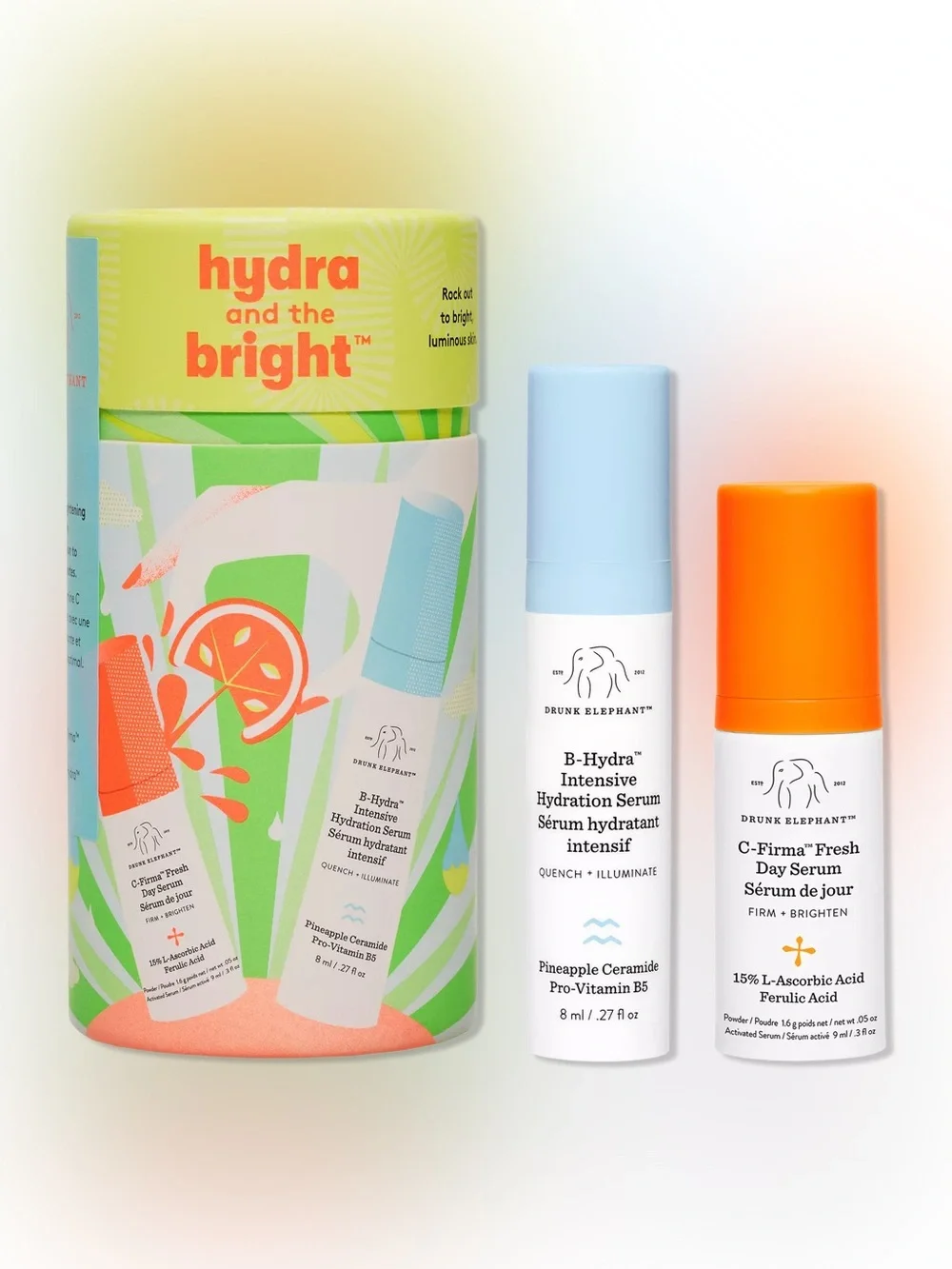 DRUNK ELEPHANT Hydra and the Bright 2-Step Routine